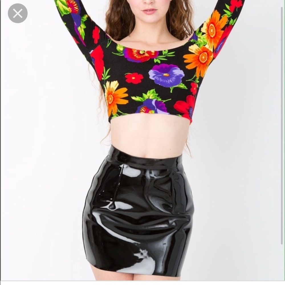 American Apparel Vinyl Skirt